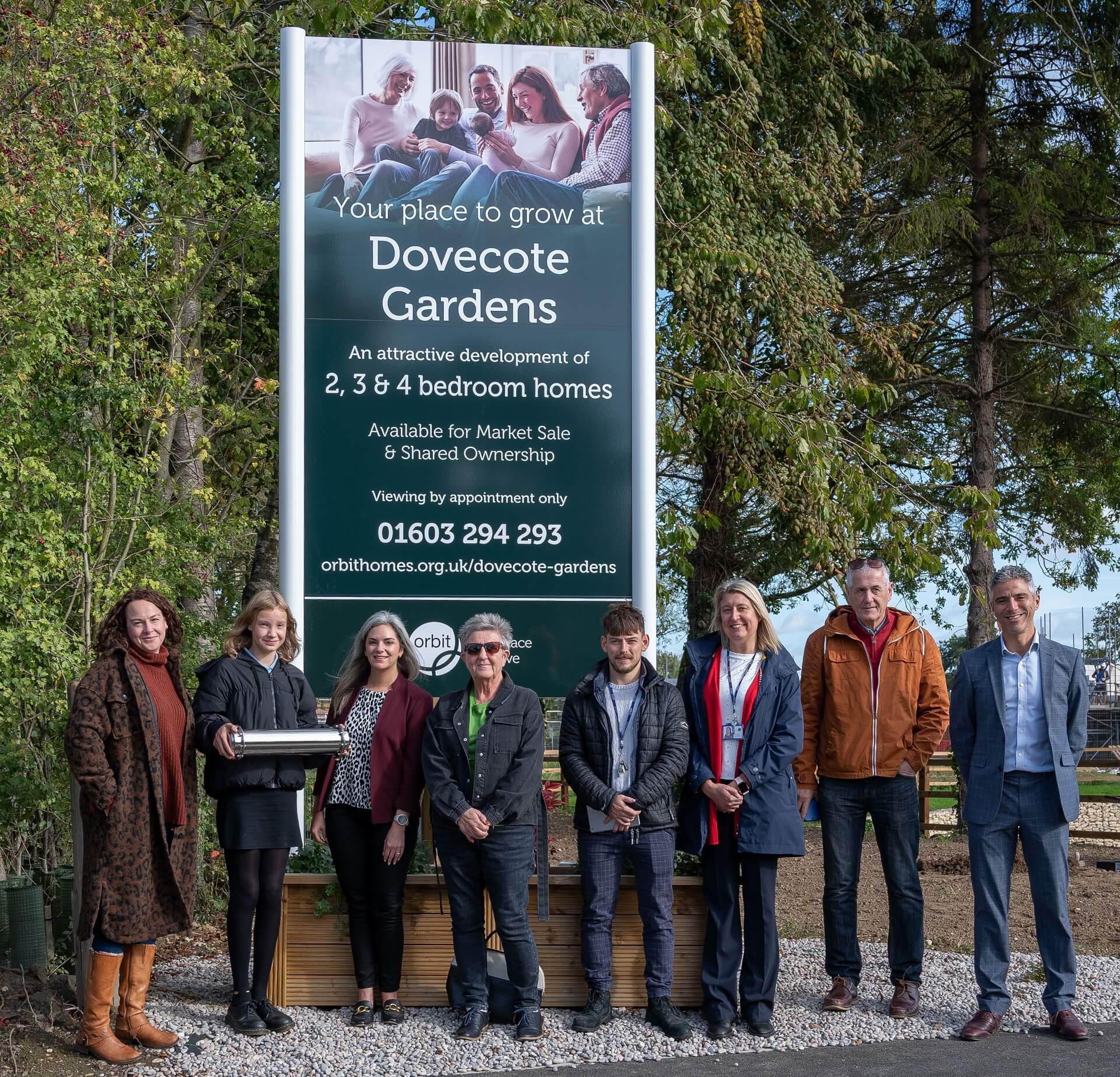 Time Capsule Buried By Local School Pupil At Dovecote Gardens In Norwich